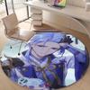 1pc Genshin Impact1 Design Printed Area Round Carpet for Bedroom Living Room Home Decor Rugs Mat Non Slip Mat Rug for Bedside