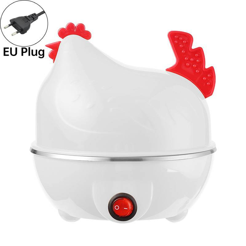 Mini Breakfast Egg Cooker With Steaming Function For Home Use White EU