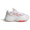 adidas Originals Ozweego Cushioned Durable Low-Top Lifestyle Sneakers Women Sneakers White Red ID8348