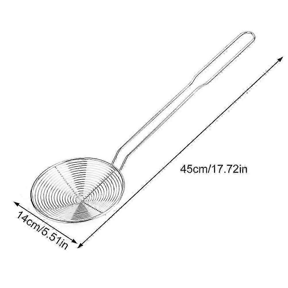 Stainless Steel Oil Separator Mesh Spoon Multifunctional Mesh Strainer for Fryers UseZZ58