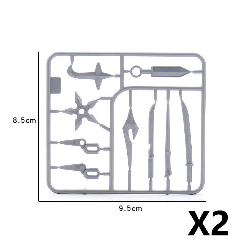 Military Waffen Pack Accessory Building Block Assassin Figure Waffen Accessories Dart Blade Sword Knife Soldier Guns Bricks Toys
