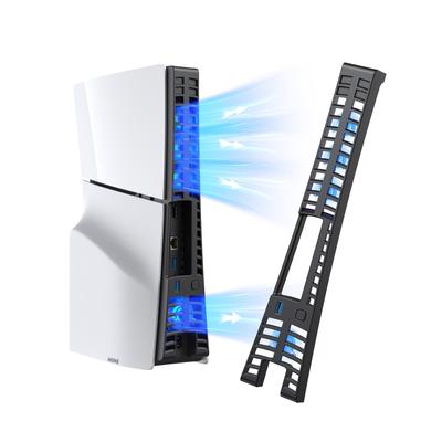 KIWIHOME PS5 Slim Cooling PS5 Cooling 4 Cooling Temperature Airflow USB Low LED Improved Heat PS5 Compatible with the New PlayStation 5 Standard Disc
