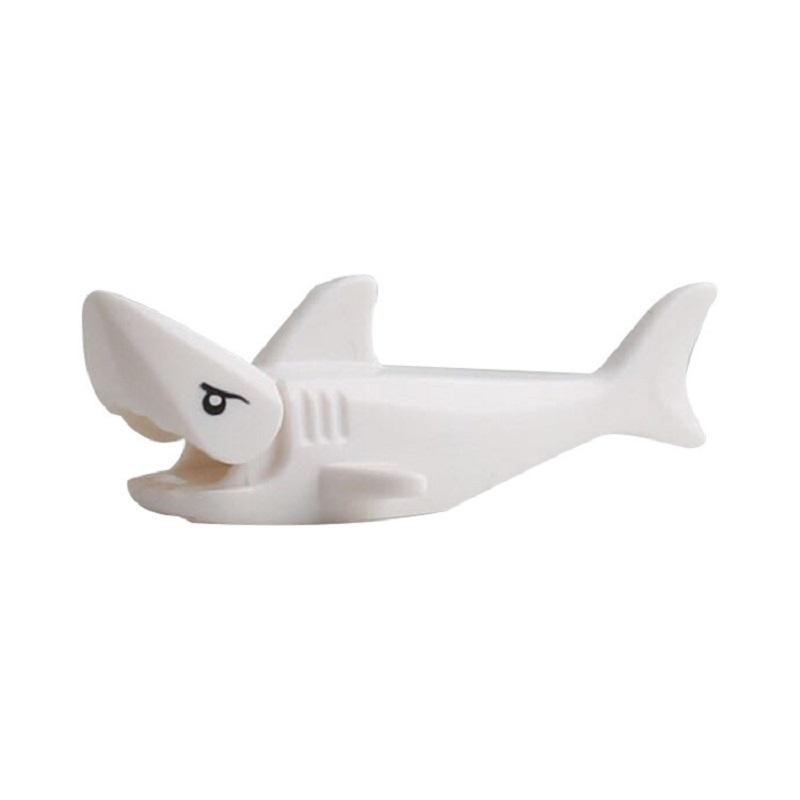 Sea World Animal Blue Shark Whale Sharks Model Blocks Toy For Children Mini Animals Figures Education Toys Compatible Building