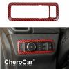 Head Light Switch Cover Trim for Ford Bronco Sport -2025 Red Carbon Fiber