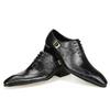 Fashion Luxury Wedding Shoes Social Business Handmade Printing Lace Up Buckle Fashion Quality Men Shoes Bridegroom Style Genuine Leather