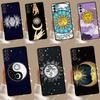 SUN AND MOON Mystic Zodiac Case For Samsung Galaxy S23 S24 Ultra S8 S9 S10 S22 Plus Note 10 20 Ultra S20 S21 FE Cover