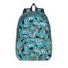 Sesames Streets Backpack Cool Student Hiking Travel Daypack Smiling Cookie Monster Pattern  Laptop Computer Canvas Bags Durable