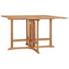 Vidaxl 5-Cz. Folding Garden Furniture Set, Solid Teak Wood