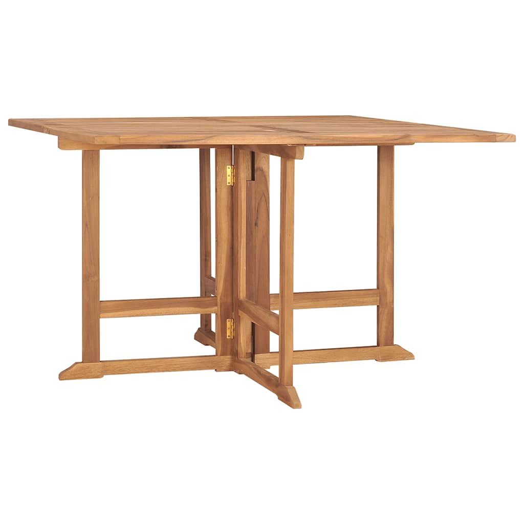 Vidaxl 5-Cz. Folding Garden Furniture Set, Solid Teak Wood