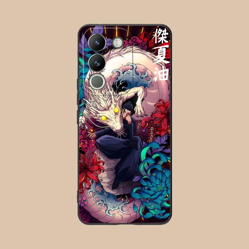 Jujutsu Kaisen Geto Suguru Handyhülle für VIVO V60 V50 V40 V30 V29 V27 V25 V23 Pro Lite 5G Bunte Druckabdeckung Luxuriöse Abdeckung
