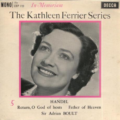 

7inch Record KATHLEEN FERRIER GEORG FRIEDRICH H The Kathleen Ferrier Series In Mem CEP723 Decca 1962 UK Classical Used