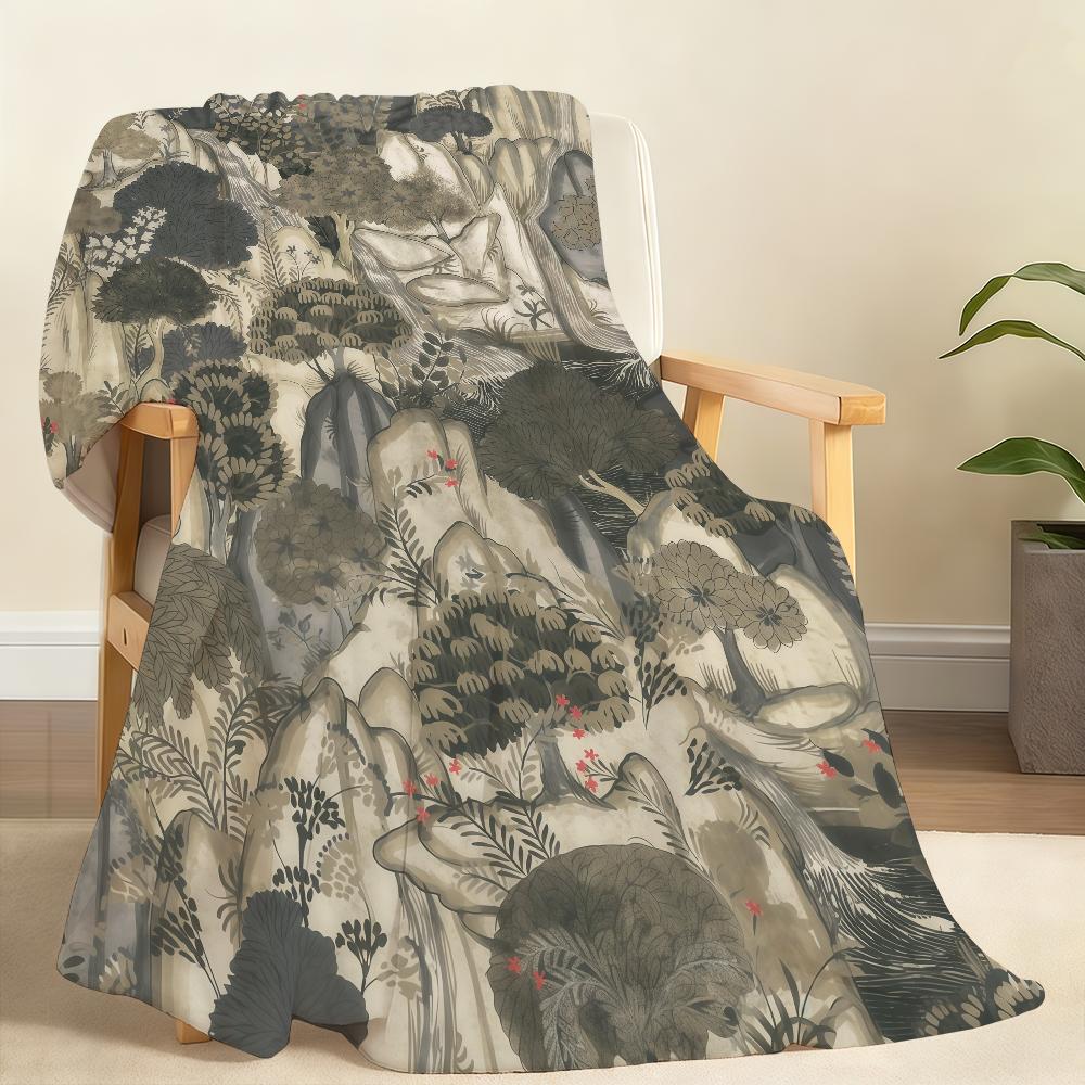 Retro Nature Blanket Soft Throw Blanket for Home Bedroom Bed Sofa Picnic Travel Office Rest Cover Blanket Gift