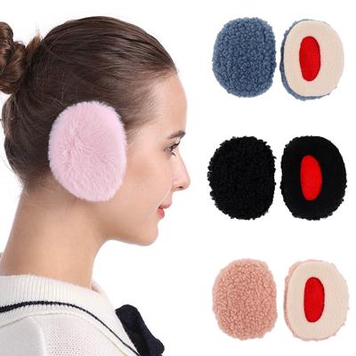 1 çift bantsız kulaklık kış kalın sıcak polar kulaklık kulak kapakları kadın erkek açık soğuk hava rüzgar geçirmez kulak ısıtıcı