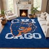Tappetino d'ingresso Chicago Bears per Soggiorno o Camera da Letto Tappetino Protettivo Sotto Sedia Decorazione Ufficio Regalo di Natale Regalo di Compleanno