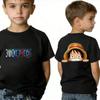 Camisetas de Manga Corta de Verano para Niños y Niñas, Camiseta Infantil Anime Luffy Zoro Nami Chopper, Ropa Linda Camisetas de Dibujos Animados Regalos de Cumpleaños