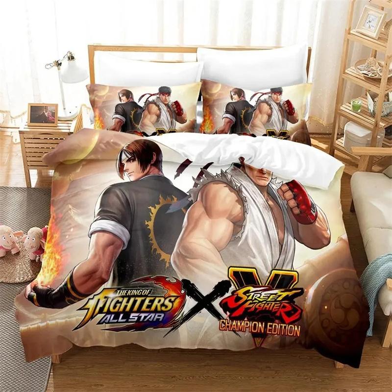 3D Printed Anime The King Of Fighter Bedding Sets exquisite bed supplies set duvet cover bed comforter set luxury birthday gift