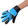 Kids Children Goalkeeper Glove NOn Slip Latex Soccer Finger Gloves(Blue S)