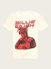 Billie Eilish Red Portrait Printed Casual Fashion Summer Tshirt for Unisex and Women Loose Oversized Retro Pure Cotton Tshirt