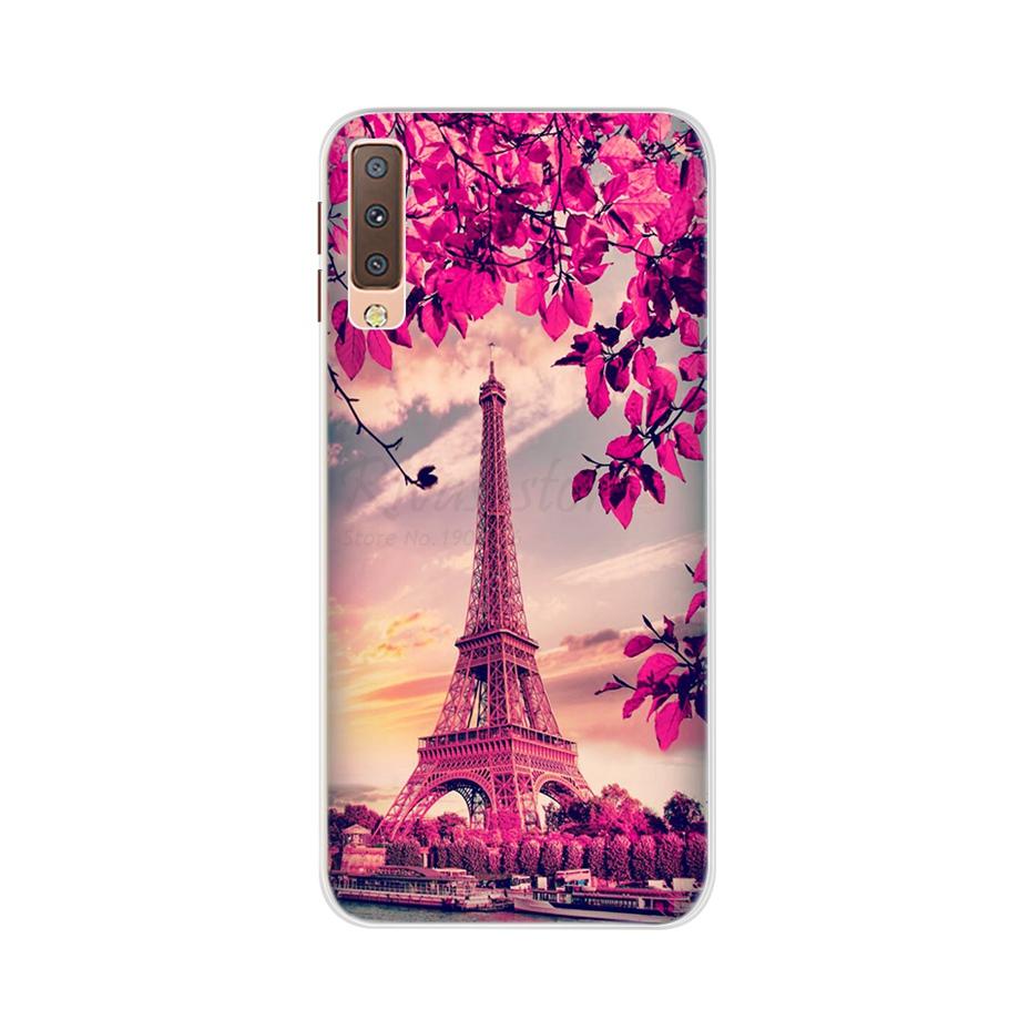 for Samsung A7 2018 Case Soft Silicone Back Cover Cute Cartoon Phone Case For Samsung Galaxy A7 A 7 2018 A750 A750f Case Bumper