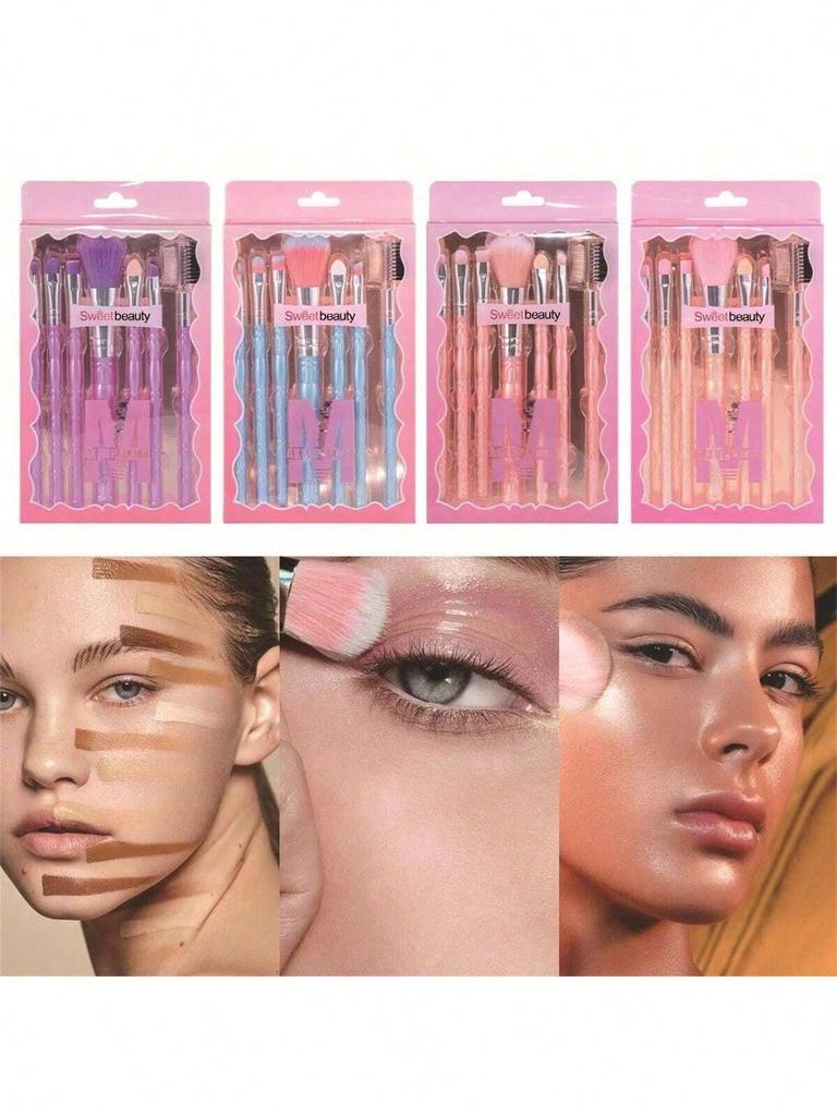 7PCS/BOX Makeup Brush Set, Makeup Brush, Makeup Tools, Eye Shadow Brush/Lip Brush/Powder Blusher Bru