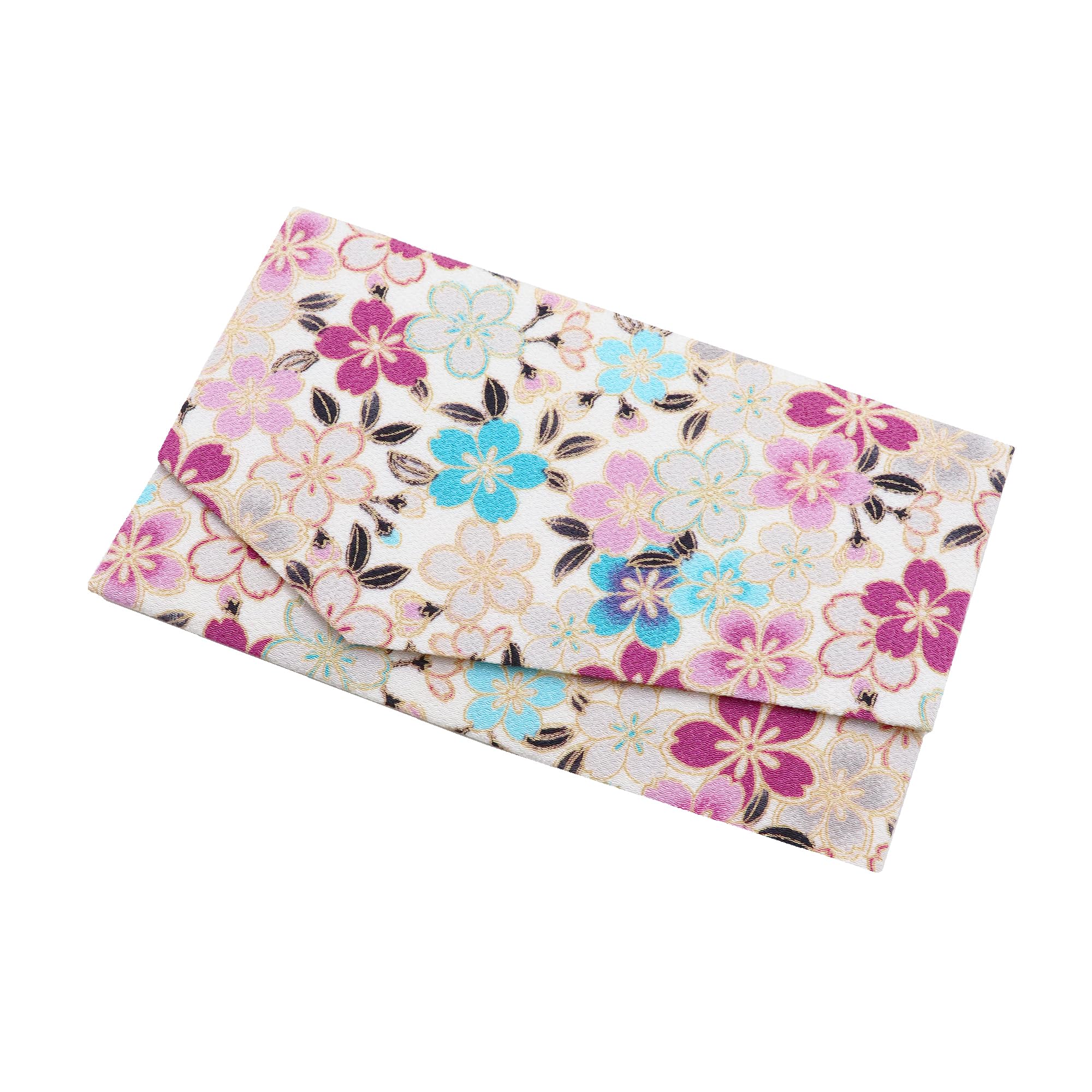 

Fukusa Wrapping Available in 4 Styles for Men and and Other Ceremonial Made in Japan Blossom Design (Chirimen) Cloth, Women, Weddings, Funerals,