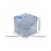 Foldable Water Tank Food Grade Container Lightweight for Travel, Road Trip 10L Faucet