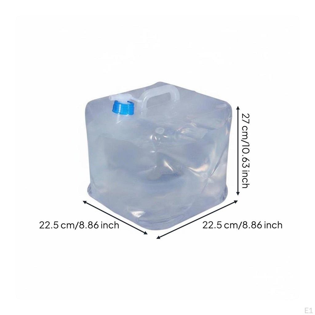 Foldable Water Tank Food Grade Container Lightweight for Travel, Road Trip 10L Faucet