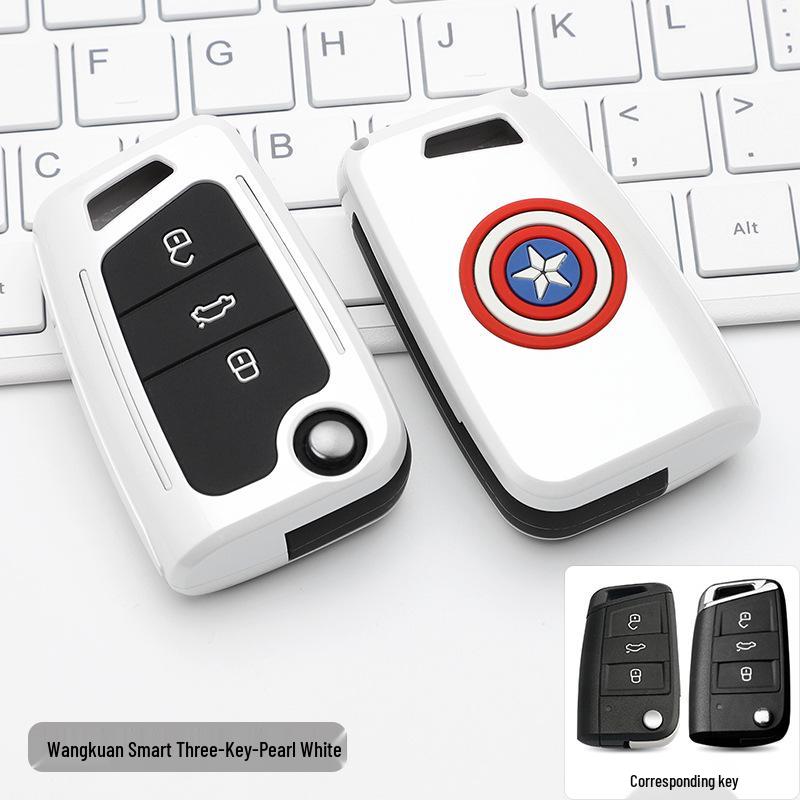 Volkswagen Key Case: Stylish Design with Buckle & Personalized Decoration