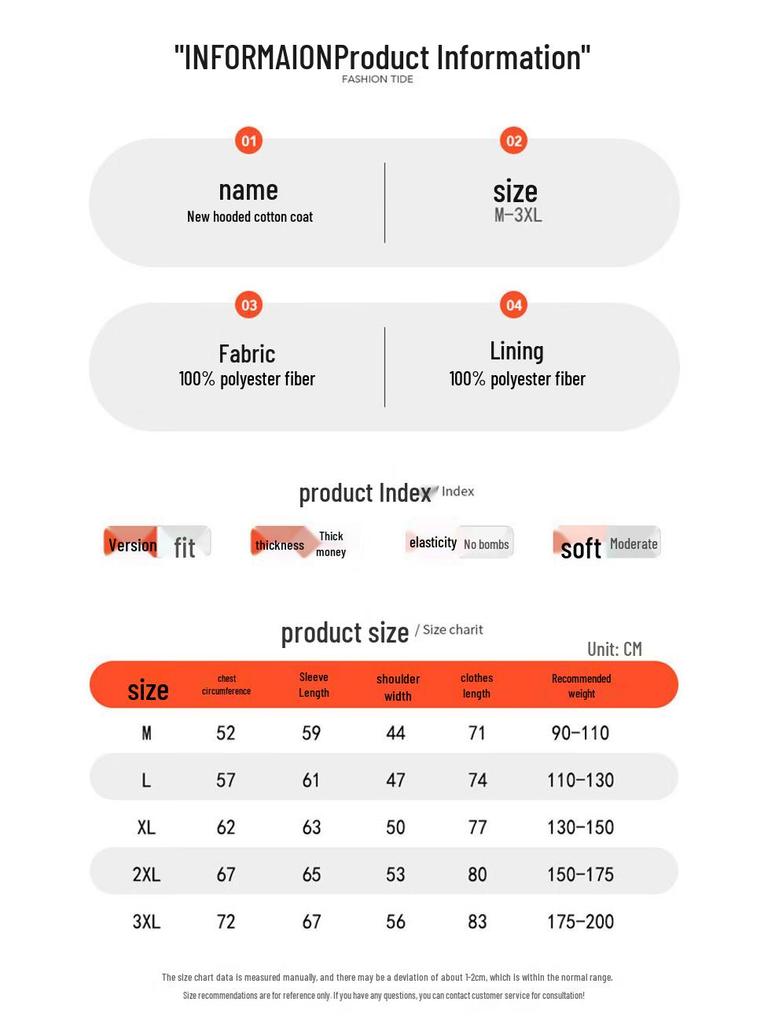 JEANSWEST Men's Hooded Padded Winter Jacket with Fur Collar