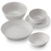 Iris Ohyama Dinnerware Set for Single Dishwasher and Microwave Safe MNW-5S 5-Piece Living, Gray,