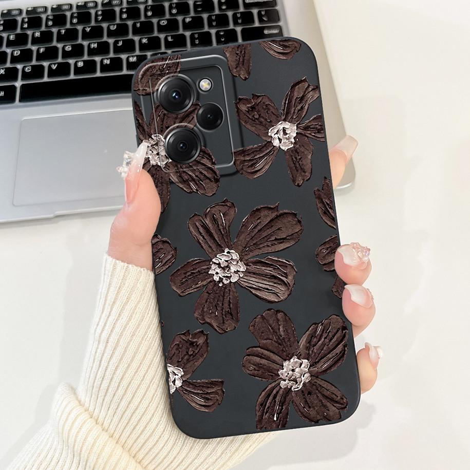For Xiaomi Poco X5 Pro Case Cool Fashion Flower Sunset Soft Silicone Soft Protection Cover For Xiaomi Poco X5 X 5 X5Pro 5G Funda