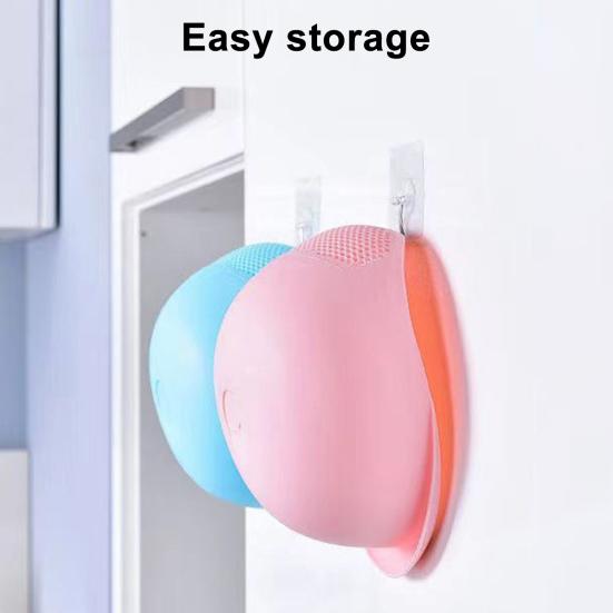 4Pcs Plastic Colander Rice Washer Vegetable Strainer with Fine Mesh Food-Grade Stackable Kitchen Strainer Basket Colander for Washing Draining Storage