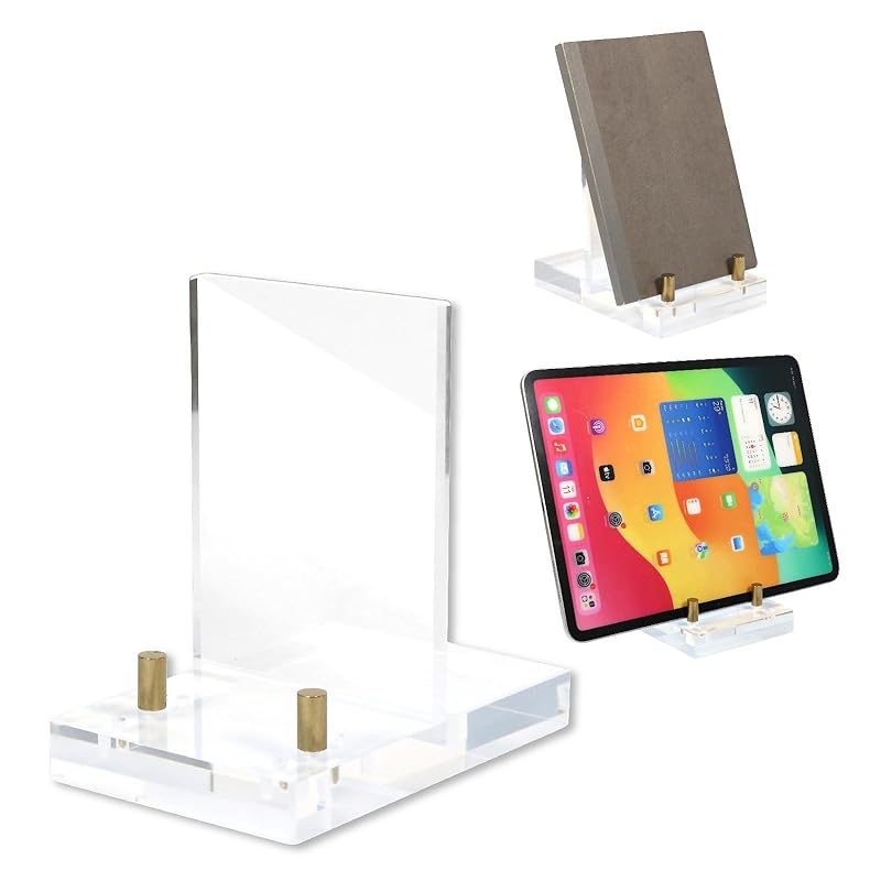 

BBEST acrylic display stand exhibition acrylic stand [Angle can be adjusted] tabletop display display stand transparent clear gold Fashionable wedding