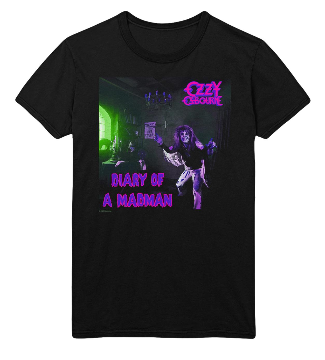 Stakes Ozzy Osbourne Purple Diary Jumbo Print T-Shirt T-Shirt Black New XXXL