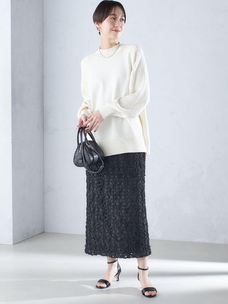 Ships for Women Knitted Mercerized Knit One Pullover, Handwashable, Cotton, Fabric, Size, 316010800, Off-White