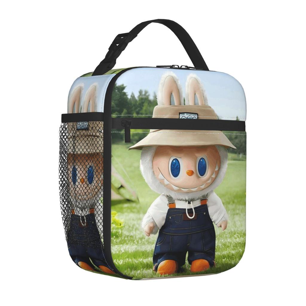 Lunch bag Children's fully printed picnic bag Cartoon animation convenient wear-resistant portable thermal insulation bag