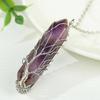 Fashion Crystal Stone Necklace Gifts Healing Crystal Stone Gemstone Pendant