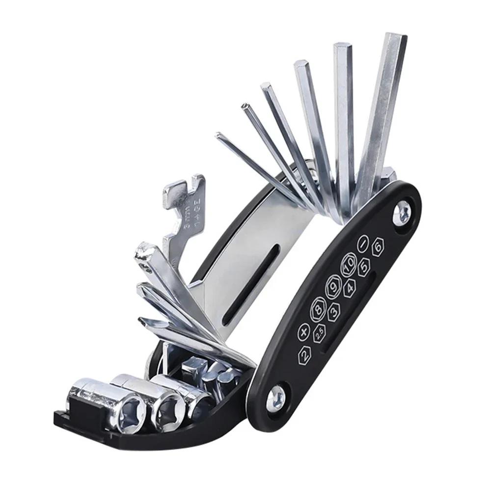 Mountain Bike Repair Tools Kit with Tire Patch Pump Portable Multi Tool Set for Road Auto Bicycle Accessories