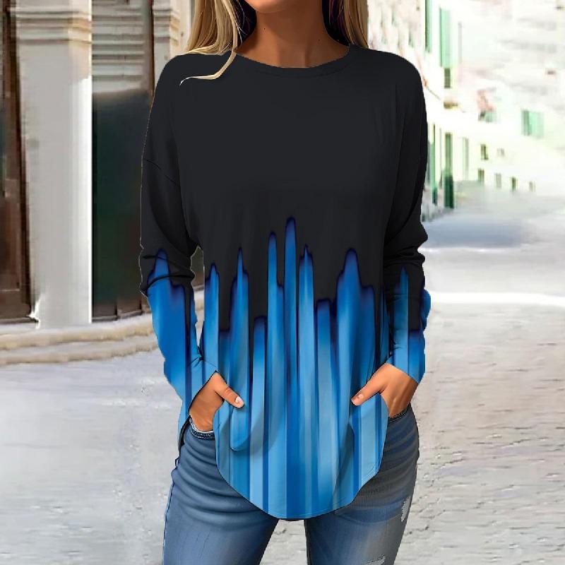Spring and Autumn Women Long Sleeve T-shirt Fashion Leopard Graphic T-shirts 3d Print Streetwear Ladies Tees Loose Casual Female Tops