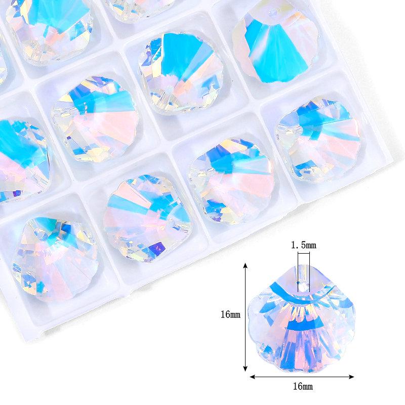 Perles Cristaux AB Pendentifs Charms Multi-formes Verre Perles Bijoux Pierres Précieuses pour Fournitures de Fabrication de Bijoux Boucles d'oreilles DIY
