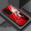 Anime I-Inuyasha Phone Case For Samsung S26 S25 S24 FE S23 S22 S21 Plus S20 Ultra Note20Ultra Black Glass Cover