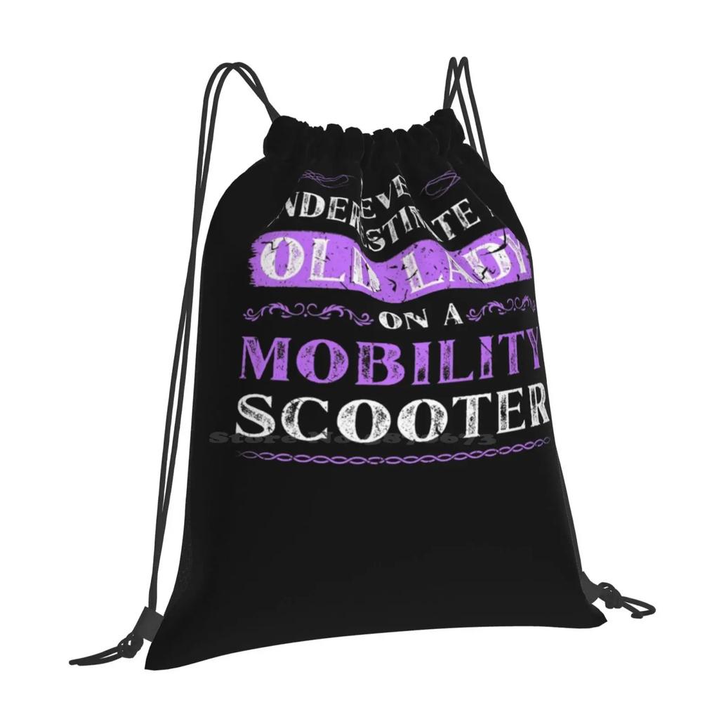 Old Woman Mobility Scooter Grandma Hot Sale Backpack Fashion Bags Mobility Scooter Disability Grandparents Day Disabled Grandma