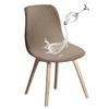 Wasserdichte Diamond-Jacquard-Esszimmerstuhlhusse für Eames und Shell Chairs