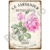 Lavender Metal Sign Plaque Vintage Flowers Tin Sign Wall Decoration For Room Art Garden Kitchen Home Living Room Iron Painting