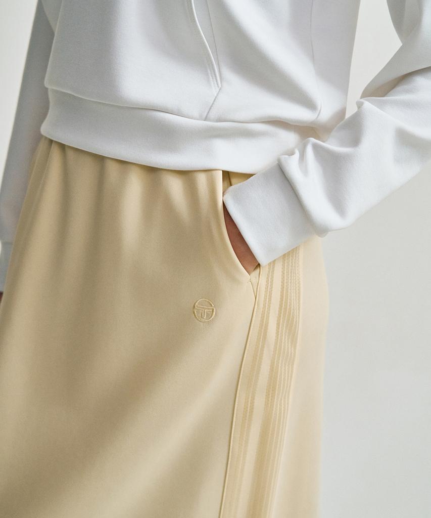 SERGIO TACCHINI W Tacchini Modern Track Midi Skirt (L.Yellow)