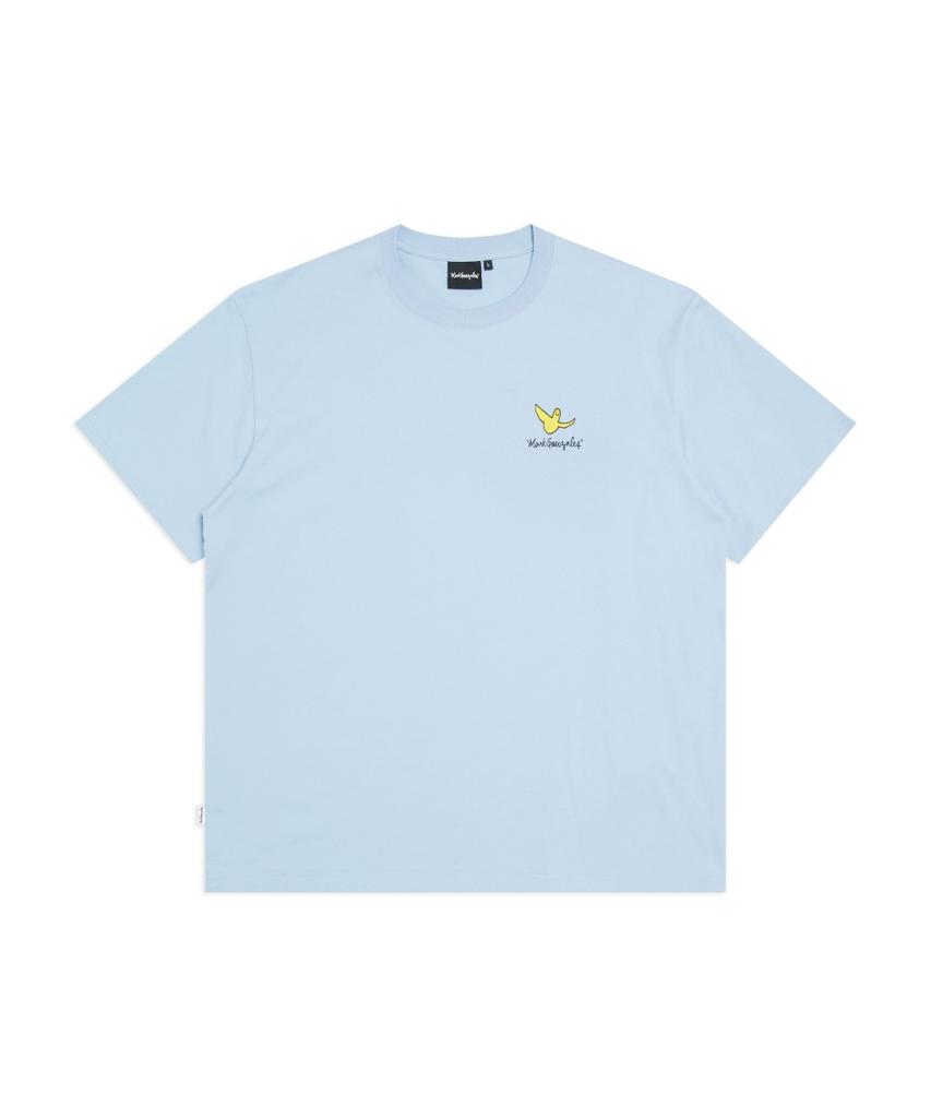 MARK GONZALES Mini Flying Angel Short Sleeve T-Shirt - Sky Blue