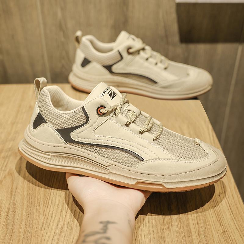 Fashion High Quality Casual Mens Shoes Hollow Out Breathable Lightweight Walking Sneakers Summer Handmade Soft Bottom Driving Shoes