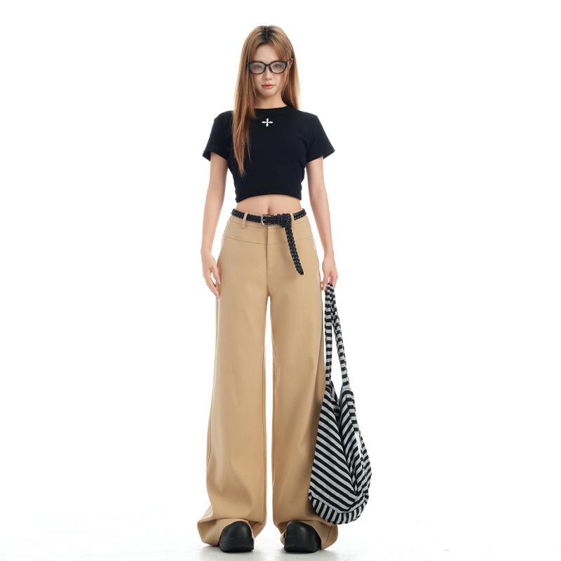 Women's High Street Casual Loose Straight-Leg Wide-Leg Jeans - Autumn Collection