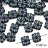 Handmade Acrylic Baroque Retro Beads: Round & Flat Beads for DIY Bracelet & Necklace Jewelry