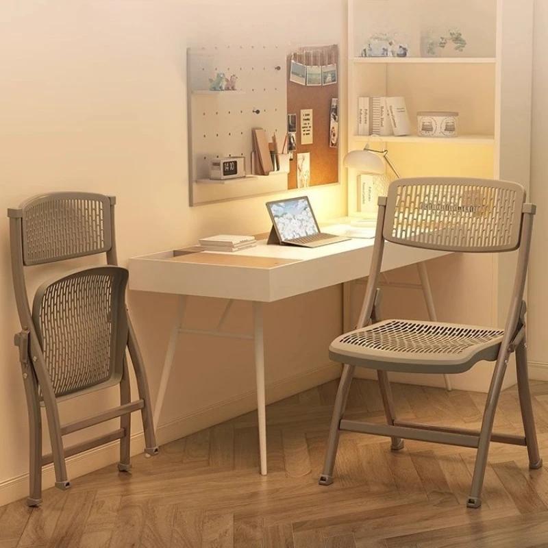 Folding Chair with Backrest – Dormitory Computer Chair, Training & Conference Chair, Household Dining & Office Plastic Stool